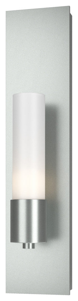 Pillar 1 Light Sconce, Vintage Platinum Finish, Opal Glass