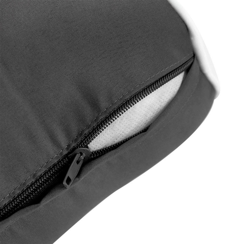 Style 6 Twin-XL Contrast Pipe Trim Bolster Pillow Outdoor Slip Cover ONLY AD003