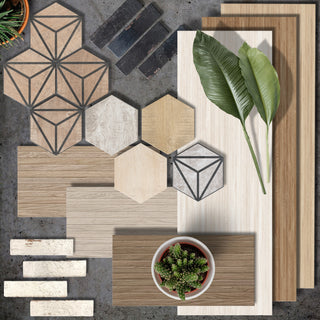 Larchwood Maple Fluted Ceramic Wall Tile