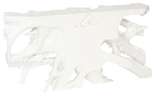 Cast Root Console Table, Gel Coat White
