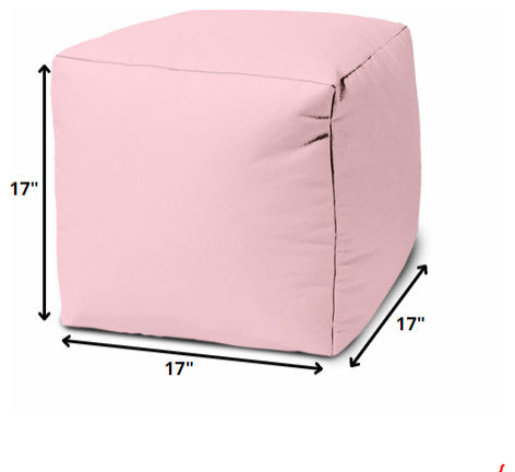 17  Cool Pastel Pink Solid Color Indoor Outdoor Pouf Ottoman