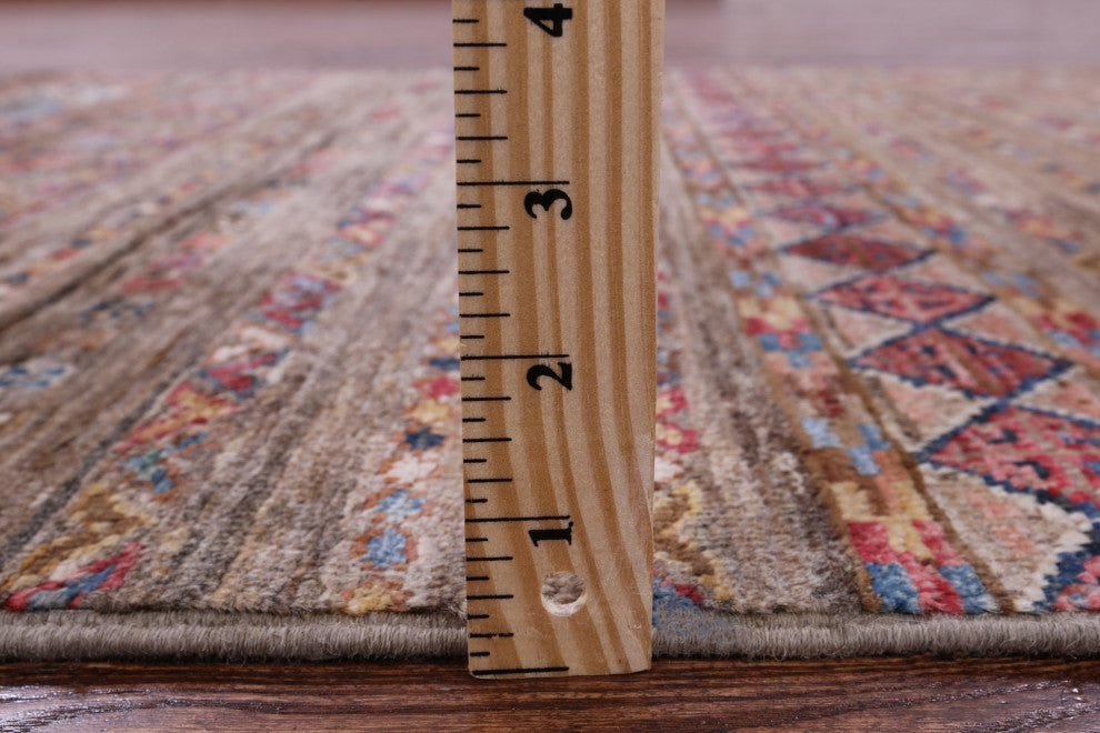 3' 4" X 5' 3" Super Kazak Khorjin Handmade Wool Rug Q10041