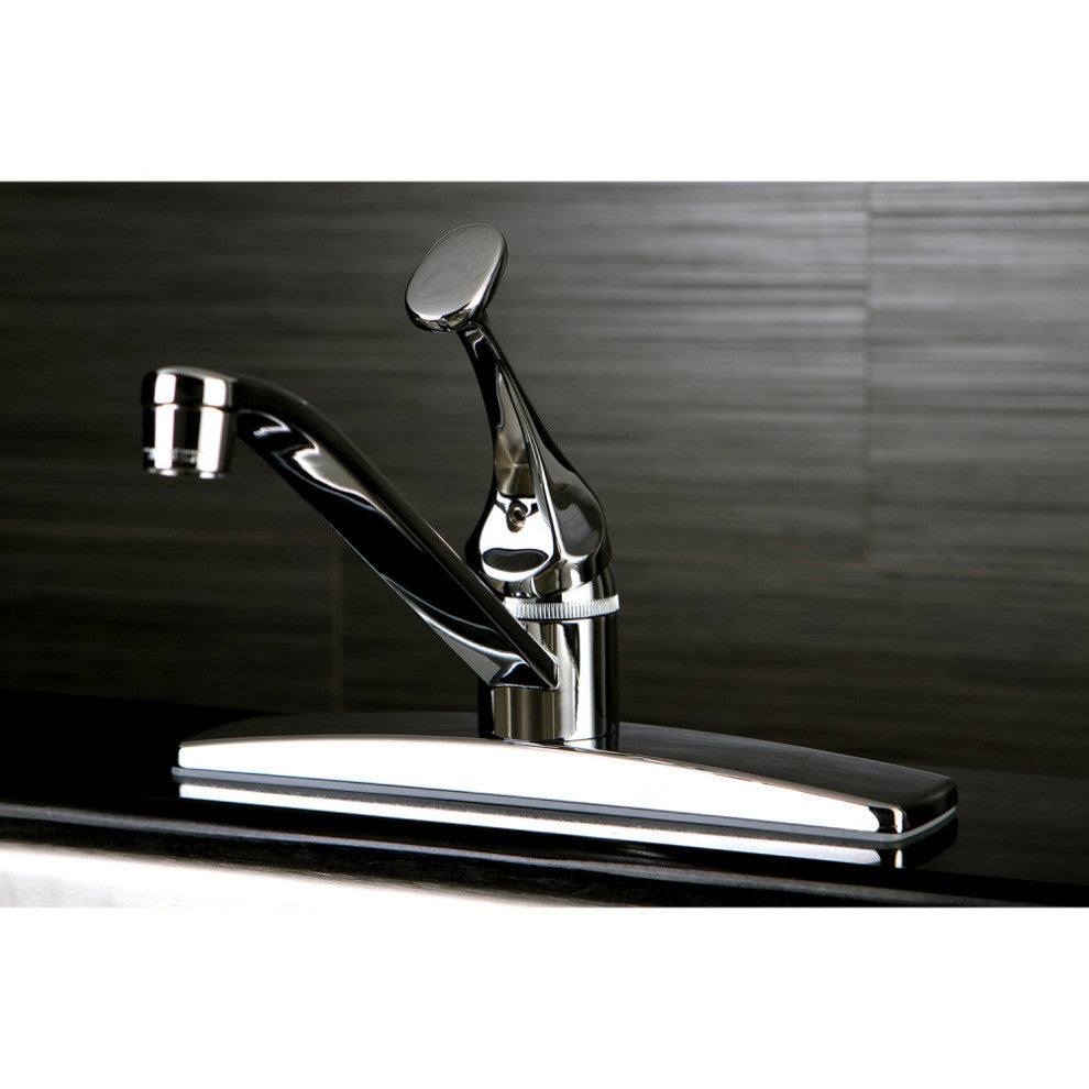 Kingston Brass Single-Handle 8" Centerset Kitchen Faucet, Polished Chrome