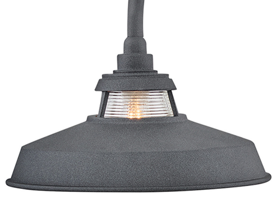 Hinkley Troyer Medium Post Mount Lantern, Aged Zinc