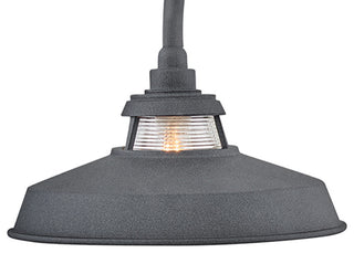 Hinkley Troyer Medium Post Mount Lantern, Aged Zinc