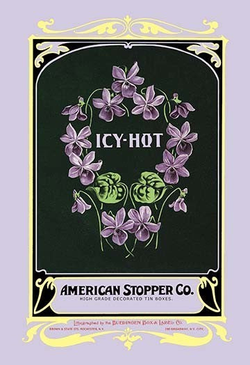 Icy-Hot Talcum Powder - Gallery Wrapped Canvas Art 28" x 42"