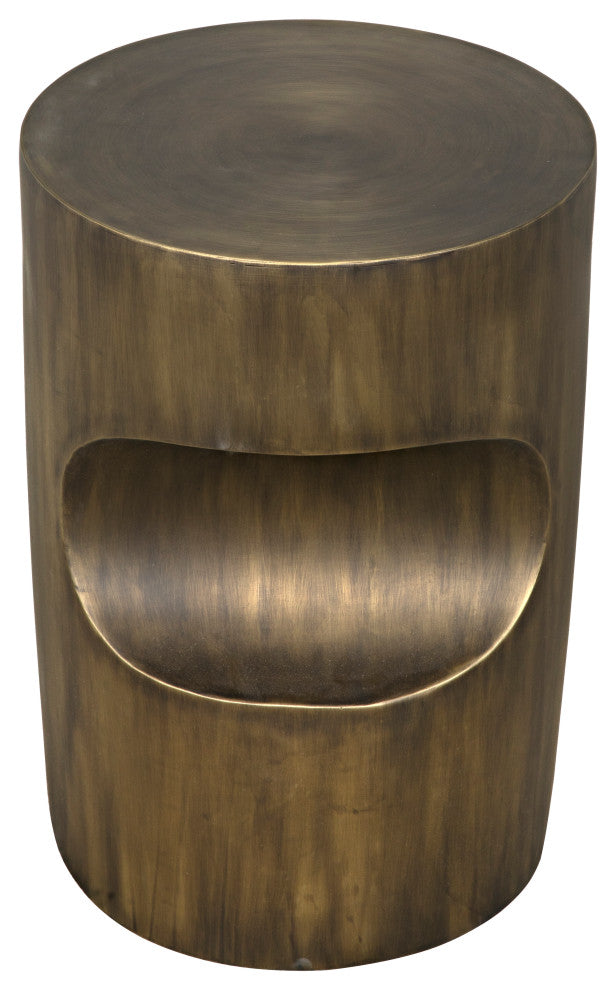 Margo Side Table, Aged Brass