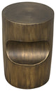 Margo Side Table, Aged Brass