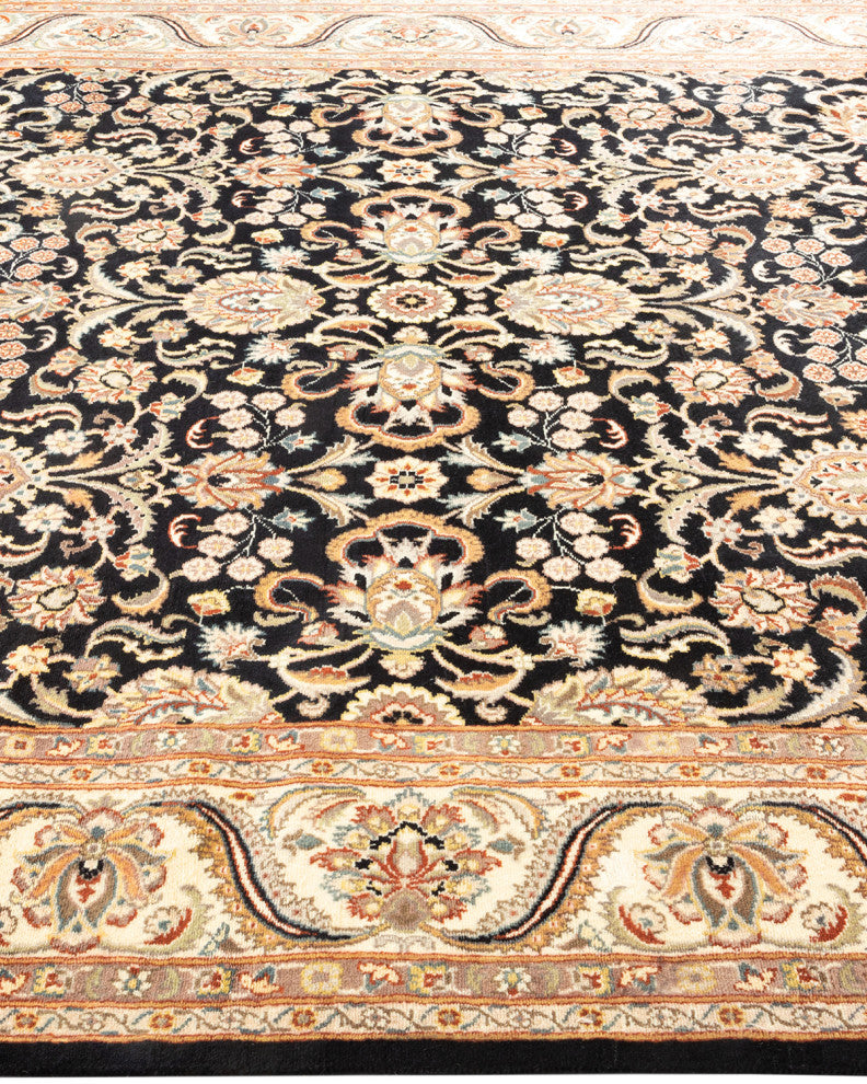 Mogul, One-of-a-Kind Hand-Knotted Area Rug Black, 5' 10 x 10' 3