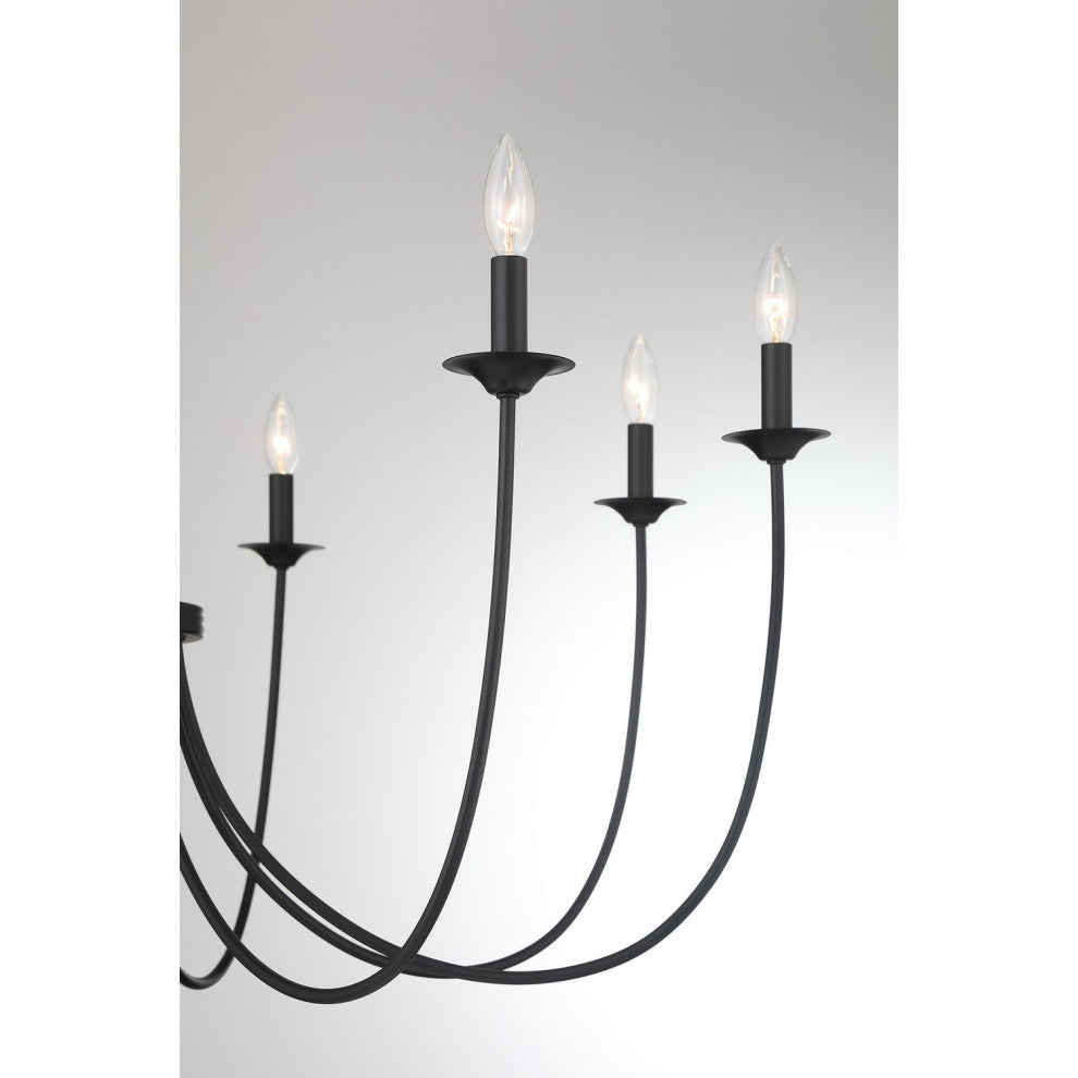 Stonecrest 8-Light Chandelier, Matte Black