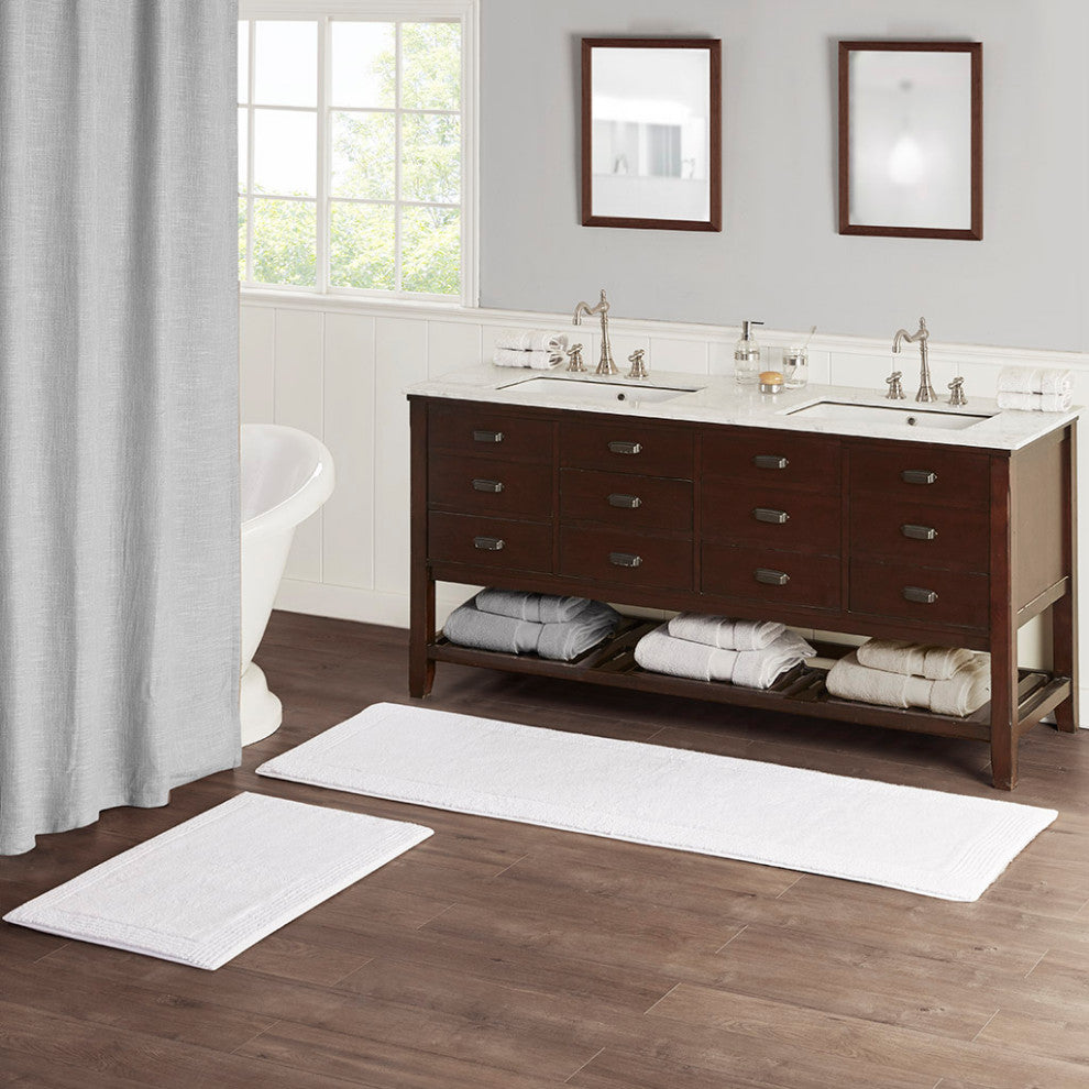 Madison Park Signature Splendor 100% Cotton Tufted 3000 GSM Reversible Bath Rug