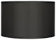 Classic Drum Faux Silk Lamp Shade, Black, 16"
