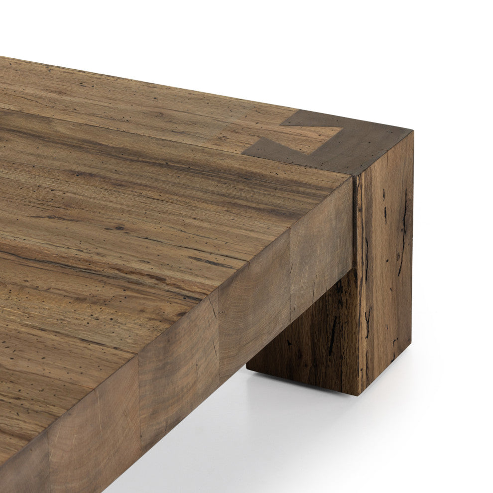 Abaso Coffee Table-Rustic Wormwood Oak