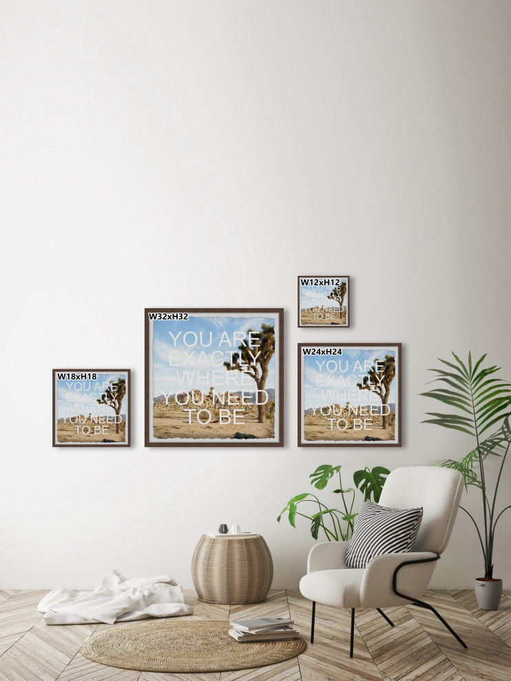 "Right Place" Framed Painting Print, 12x12