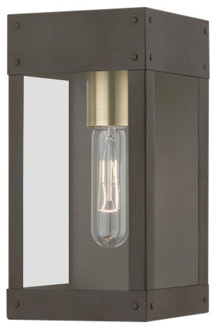 Barrett 1 Light Bronze Outdoor Wall Lantern