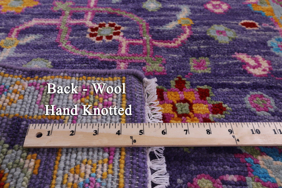 2' 6" X 10' 4" Runner Turkish Oushak Handmade Wool Rug - Q15496