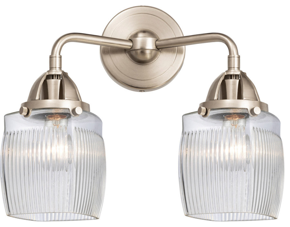 Innovations 288-2W-SN-G302-LED 2-Light Bath Vanity Light, Brushed Satin Nickel