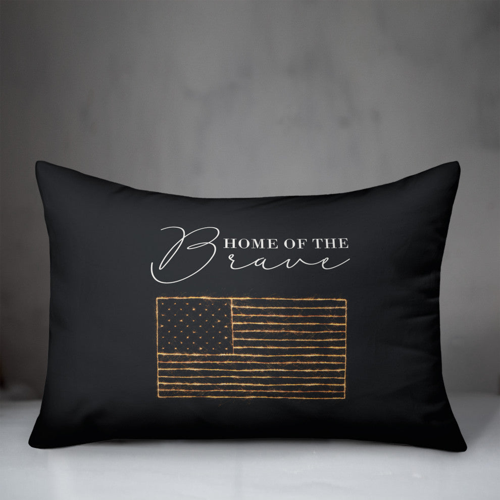 Home of the Brave 14"x20" Spun Poly Pillow