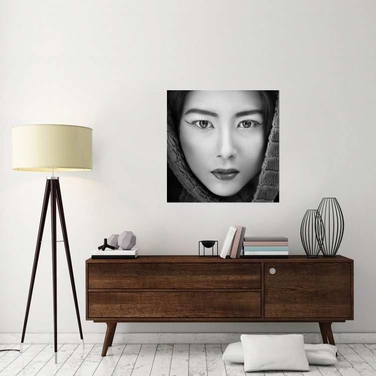 "Portrait Of Icha" Stretched Canvas Giclee by Arief Siswandhono, 36x36"
