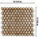 Hudson 1" Hex Caffe Porcelain Floor and Wall Tile