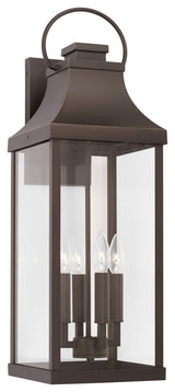 Capital Lighting 946441 Bradford 4 Light 27" Tall Outdoor Wall - Oiled Bronze