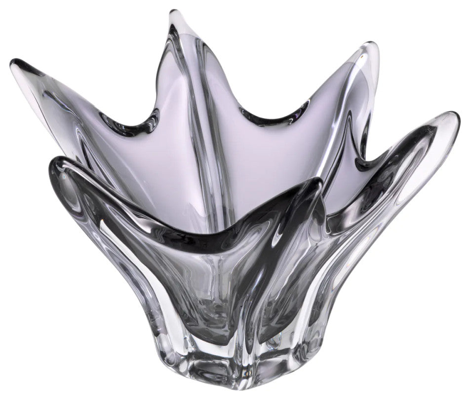 Handblown Glass Modern Bowl, Eichholtz Sutter, Gray
