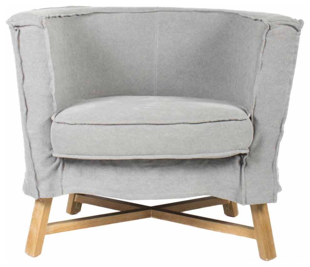 Discontinued Grand Club Chair Light Grey - Grey