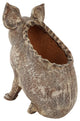 Wilber the Pig Handmade Planter, White