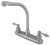 Kingston Brass Centerset Kitchen Faucet, Brushed Nickel