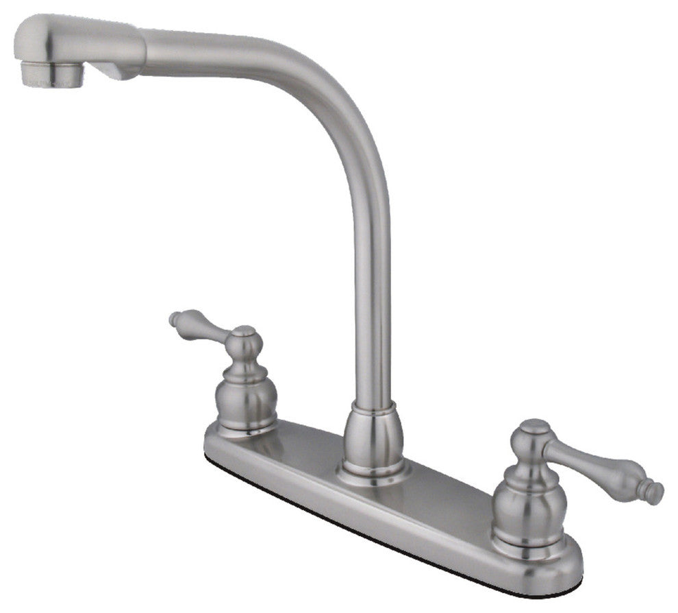 Kingston Brass Centerset Kitchen Faucet, Brushed Nickel