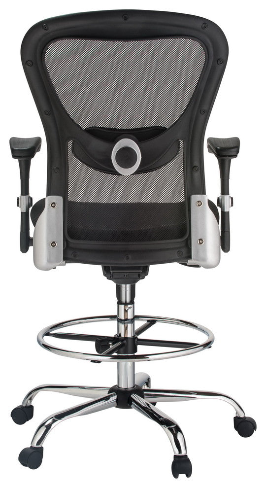 Deluxe Mesh Drafting Stool with Arms