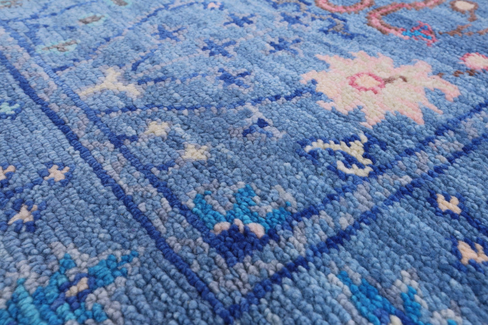 4' 2" X 6' 5" Turkish Oushak Handmade Wool Rug - Q13670