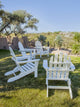 Ivy Terrace Classics 4-Piece Folding Adirondack Conversation Set, Sand