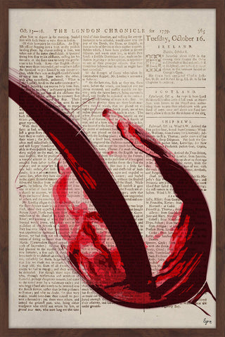 "Cabernet Sauvignon" Framed Painting Print, 16"x24"