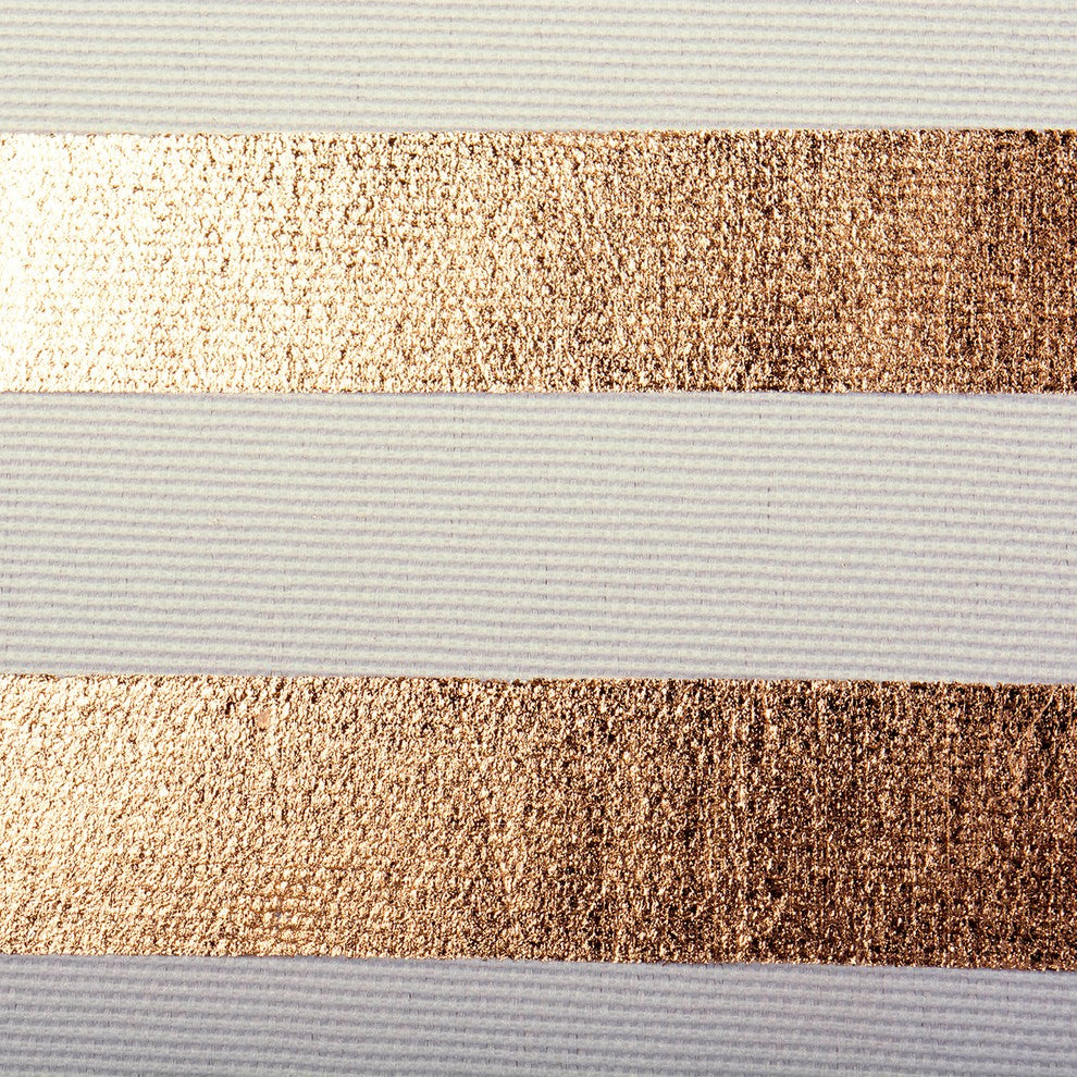 DII Polyester Cube Stripe Copper Square 11x11x11"