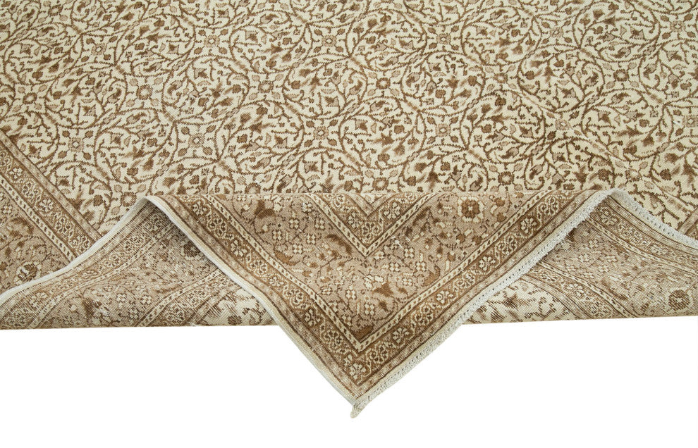 Rug N Carpet - Handmade Turkish 6' 6'' x 9' 3'' Unique Area Rug