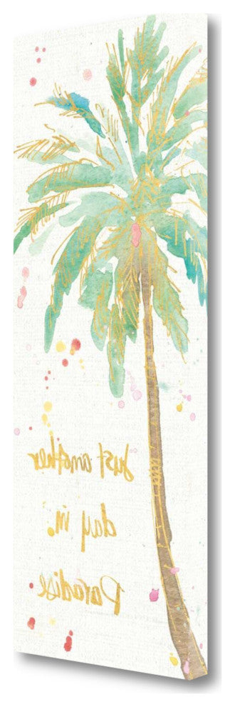 Watercolor Palm Tree 1 Giclee Wrap Canvas Wall Art