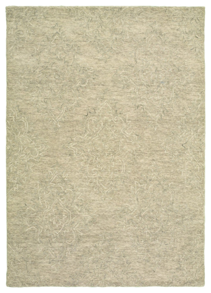 5'x8' Light Green Floral Paradise Area Rug