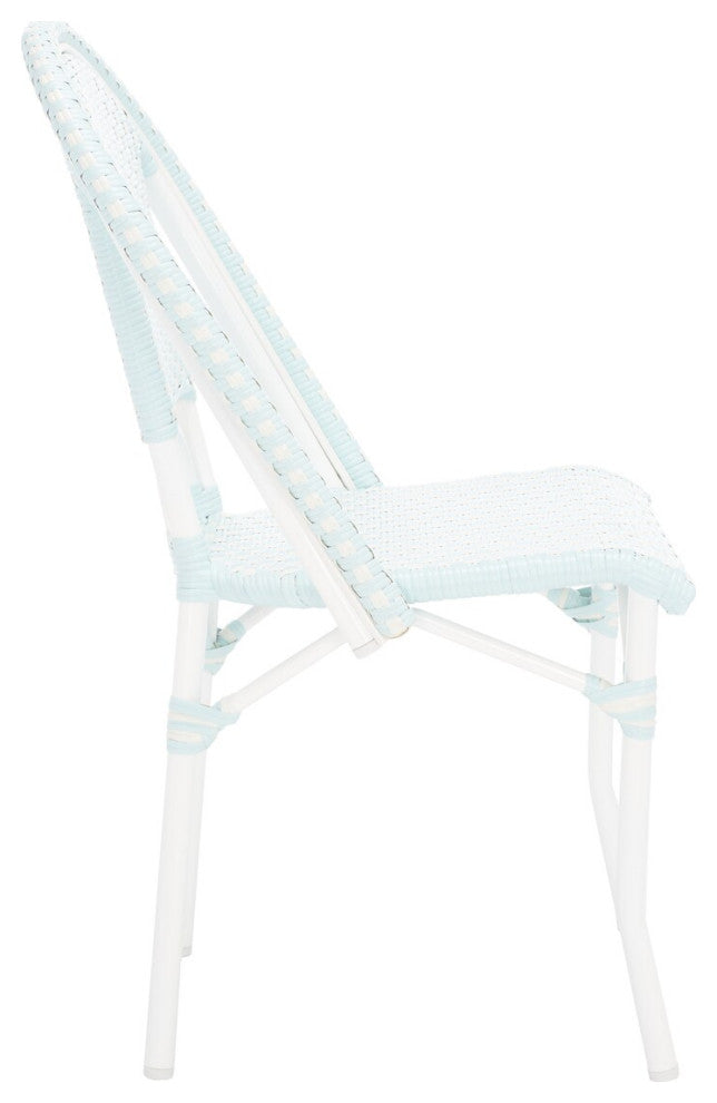 Safavieh California Side Chair, Baby Blue / White
