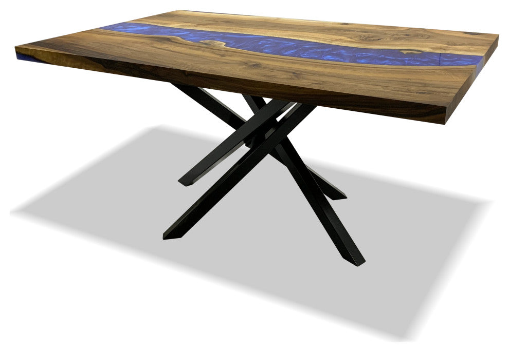 Pearl Blue River Dining Table, 12-14 Seater