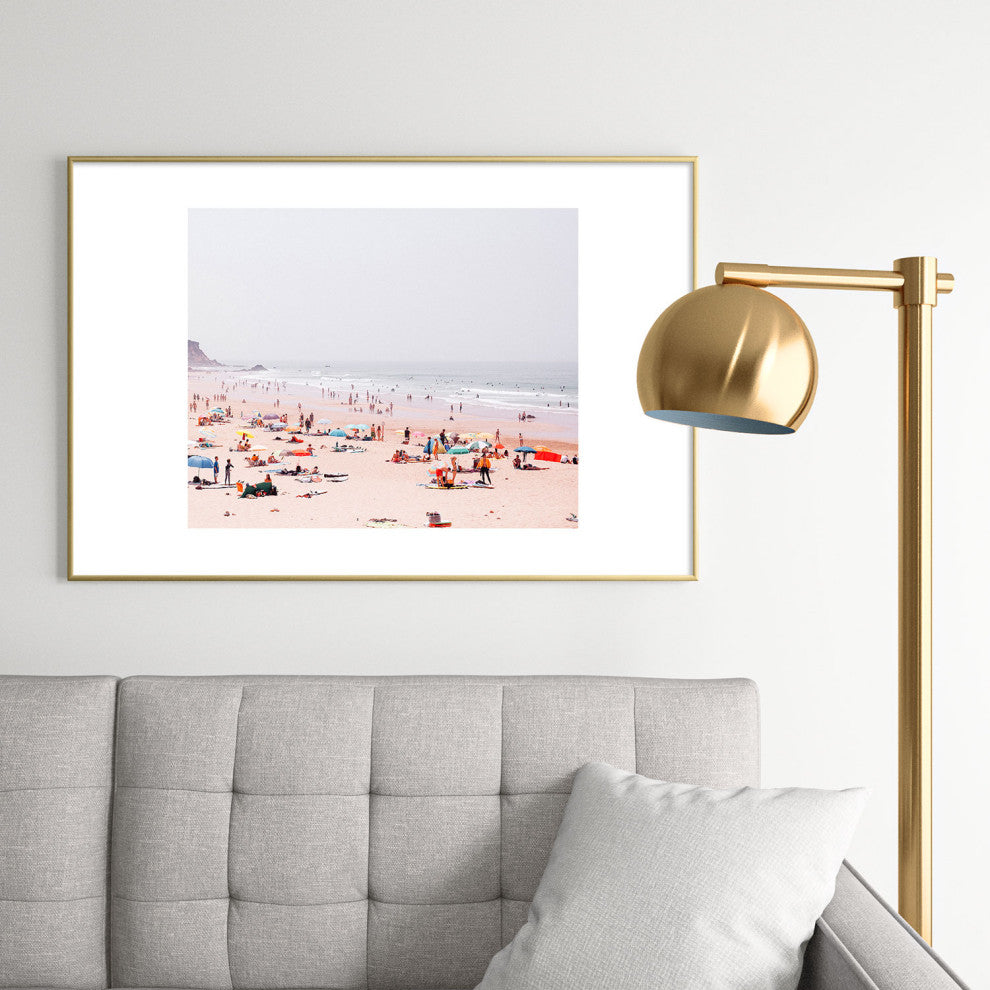 Hello Twiggs At the beach Metal Framed Art Print