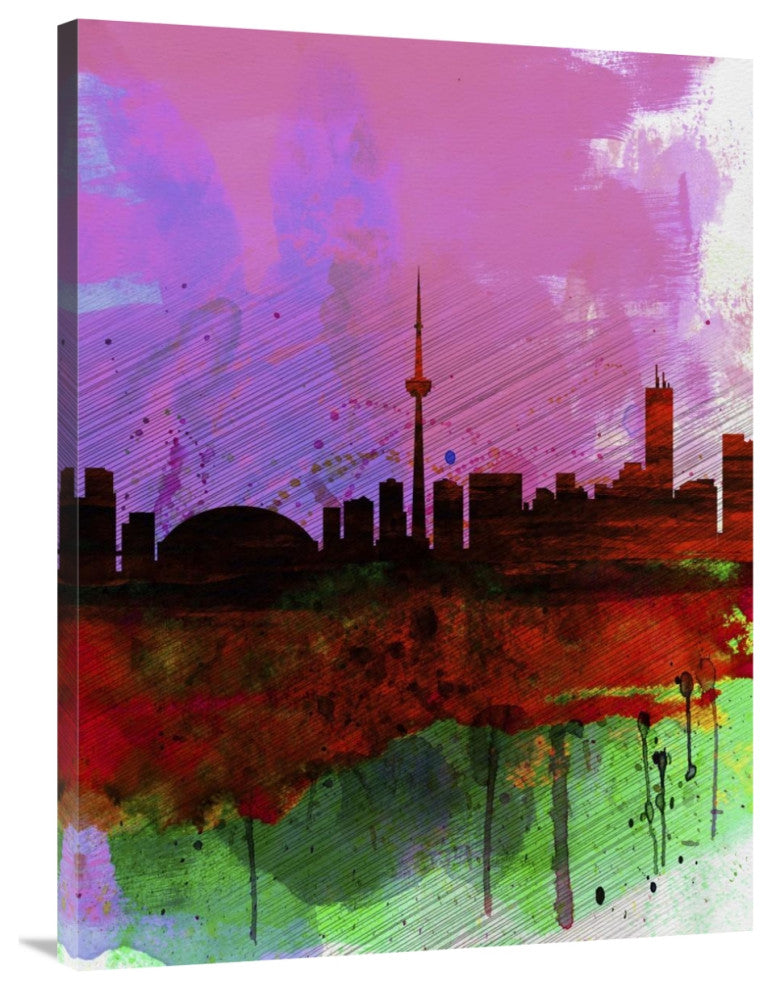 "Toronto Watercolor Skyline" Fine Art Print