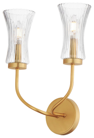 Maxim 16152CR Camelot 2 Light 16" Tall Wall Sconce - Natural Aged Brass
