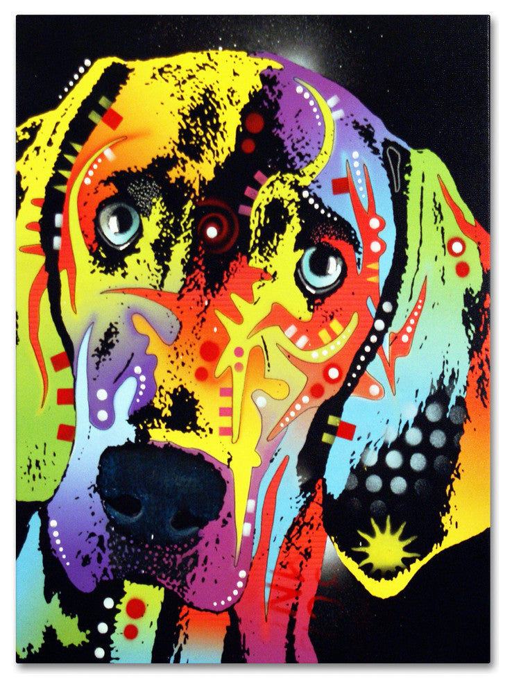 Dean Russo 'Weimaraner' Canvas Art, 14x19