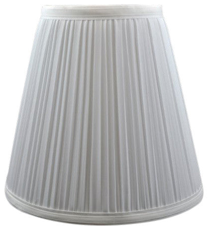 Off White Mushroom Pleated Lamp Shade 5x9x8.5"