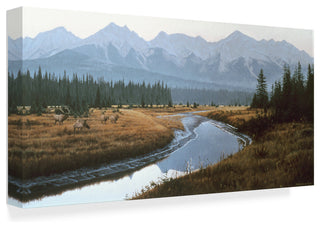 Ron Parker 'Kootenay Dawn' Canvas Art, 19"x10"