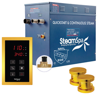 SteamSpa Oasis 10.5 KW QuickStart Acu-Steam Bath Generator Package