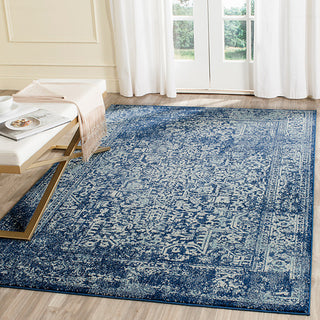 Safavieh Evoke Evk256A Rug, Navy/Ivory, 4'0" X 6'0"