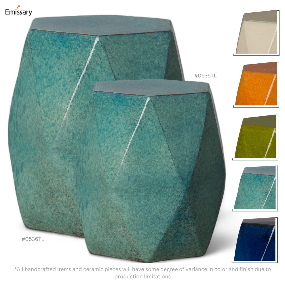 Large Teal Matrix Stool