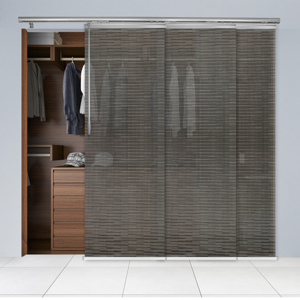 Kato 3-Panel Track Extendable Vertical Blinds 36-66"W